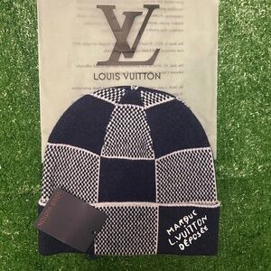 Louis Vuitton Men's Blue beanie